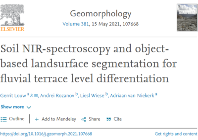 Soil NIR-spectroscopy and object-based landsurface segmentation for fluvial terrace level differentiation